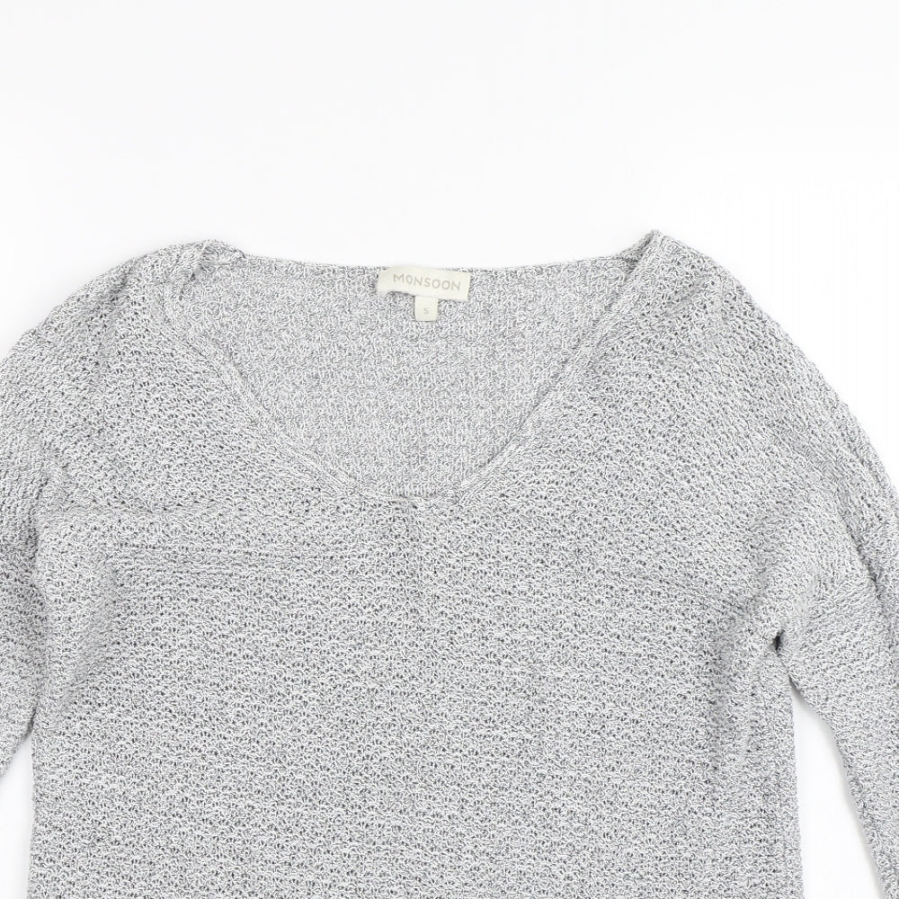 Monsoon Mens Grey   Pullover Jumper Size S