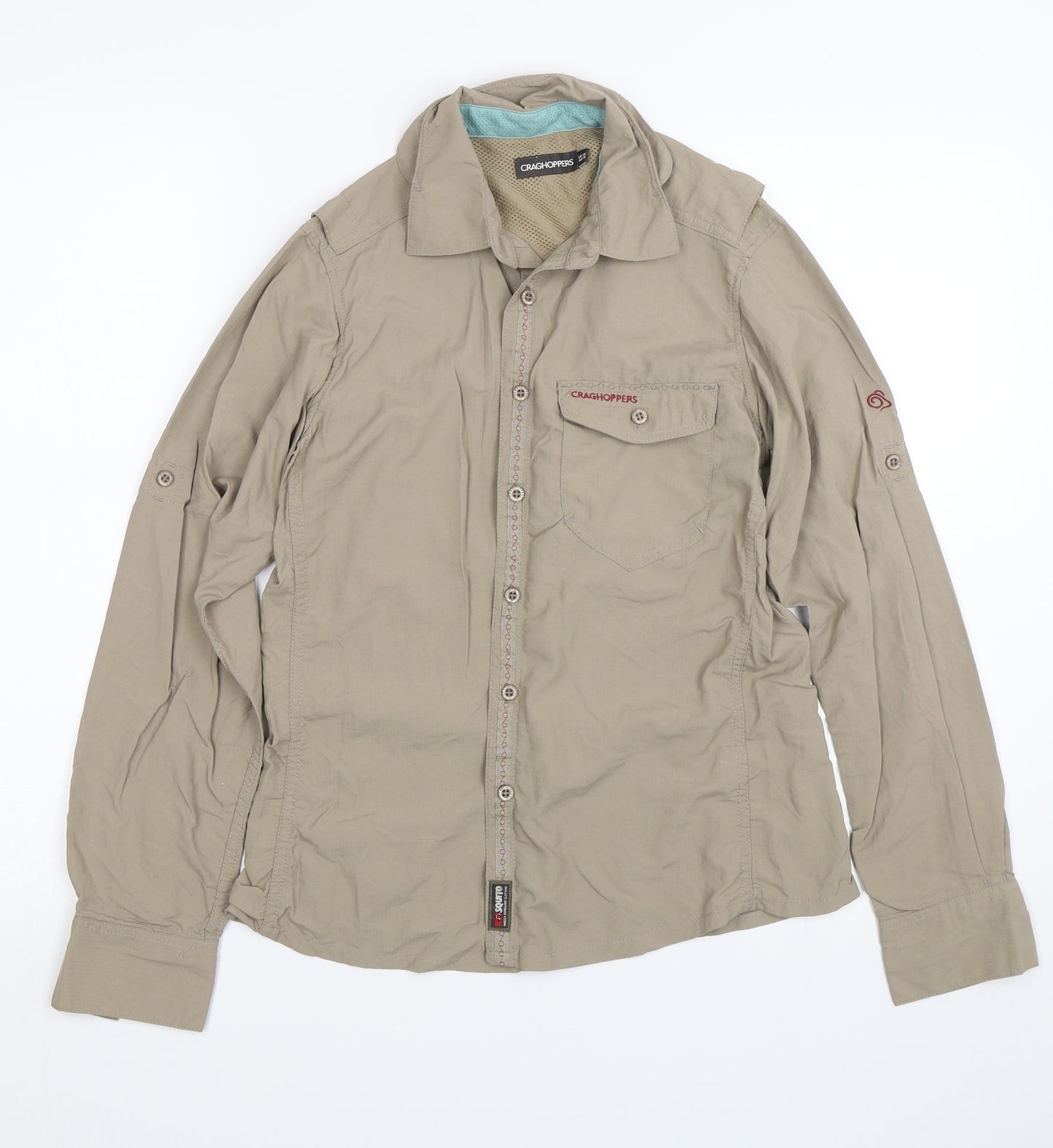 Craghoppers Womens Beige   Basic Button-Up Size 10  - Insect repelling