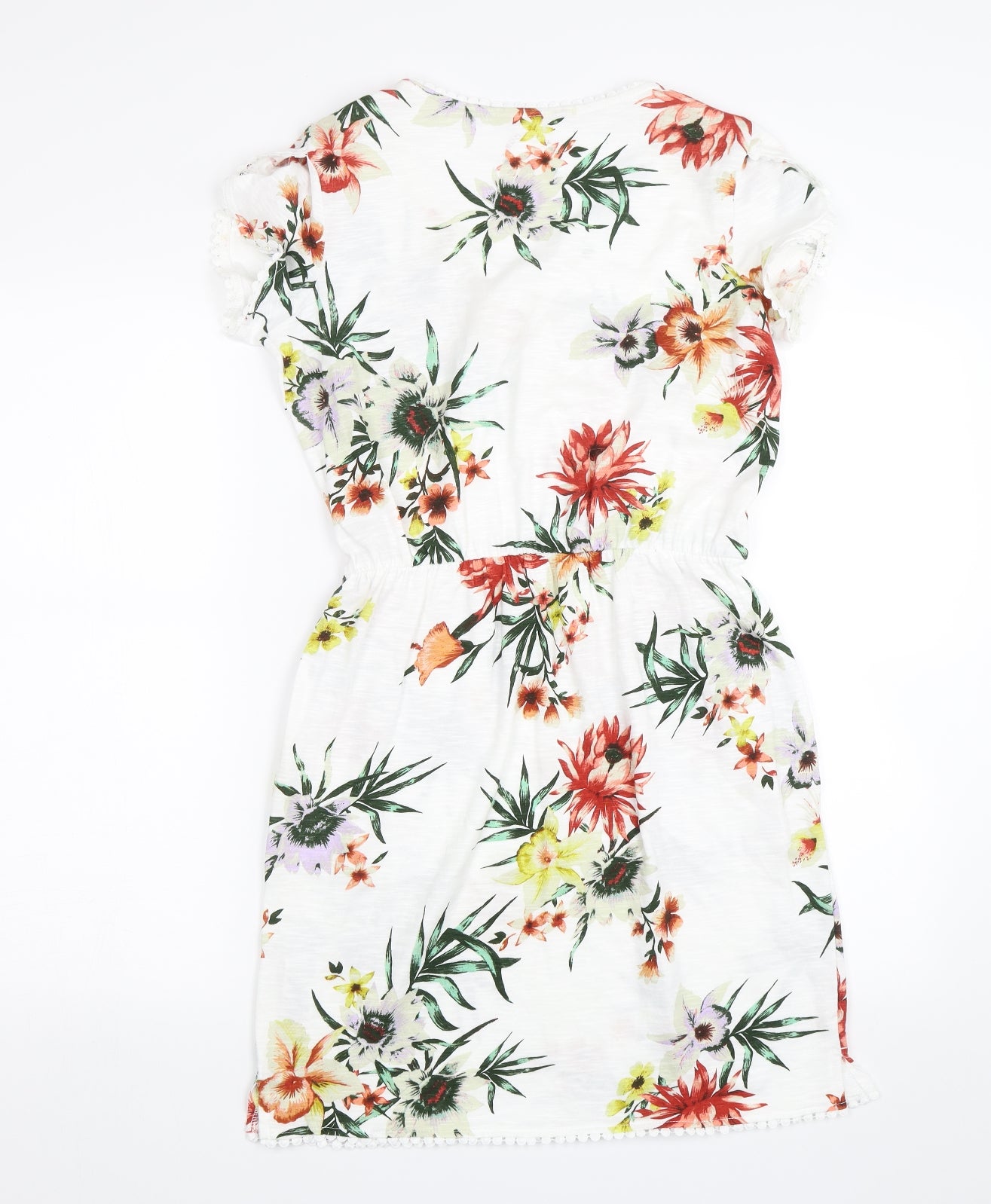 NEXT Womens White Floral  Shift  Size 8