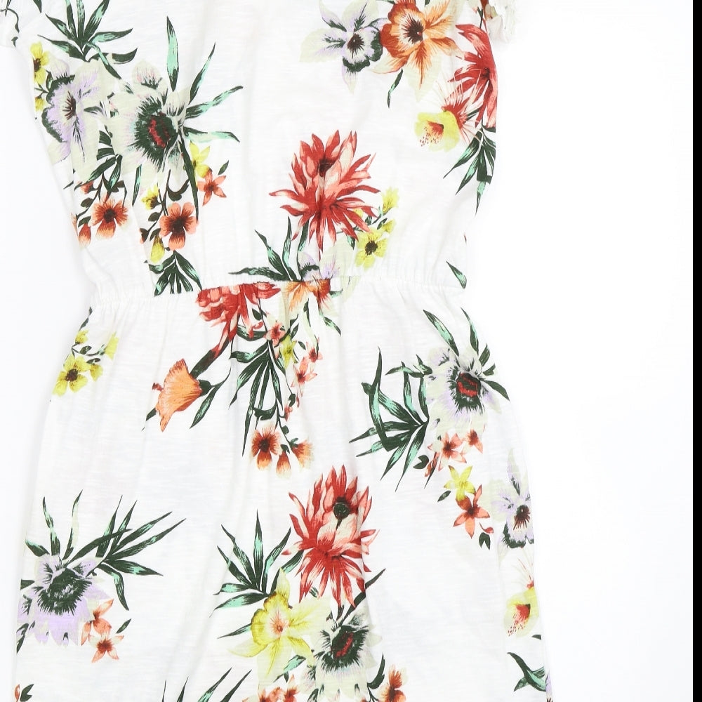 NEXT Womens White Floral  Shift  Size 8