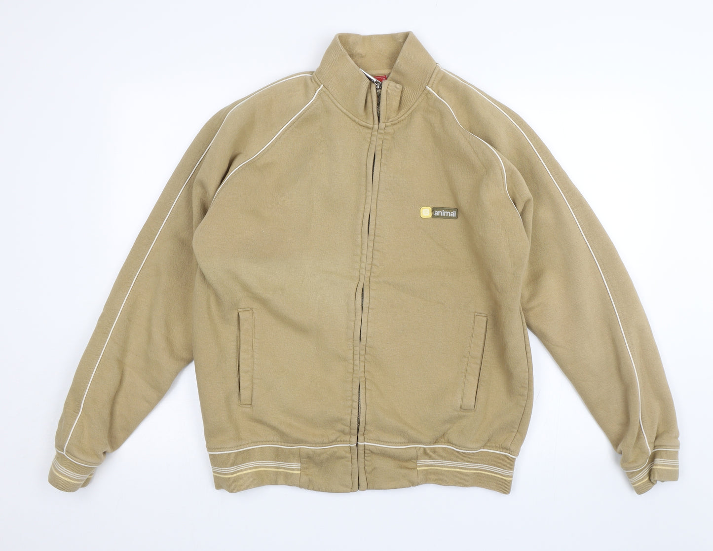 Animal Mens Brown   Full Zip Jumper Size L