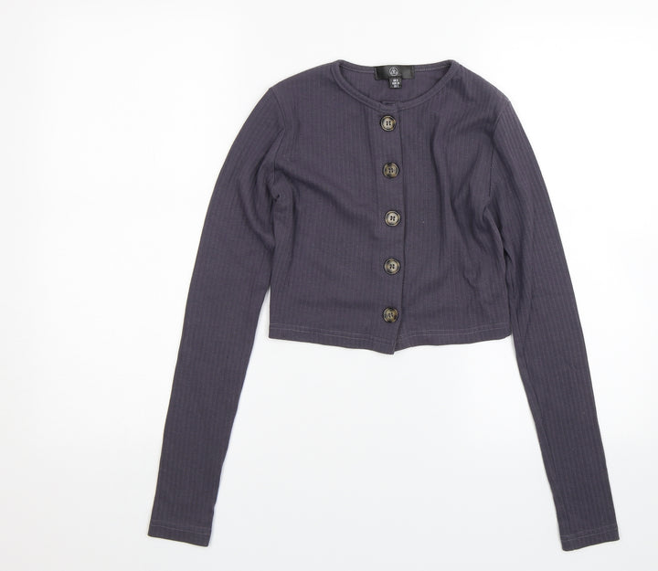 Missguided Womens Purple Basic Blouse Size 6