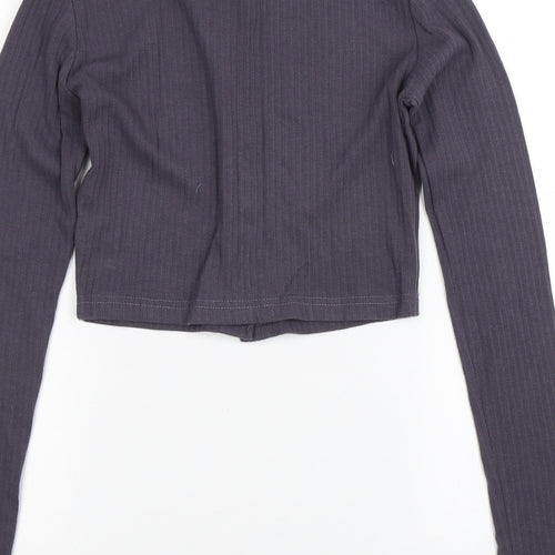 Missguided Womens Purple   Basic Blouse Size 6
