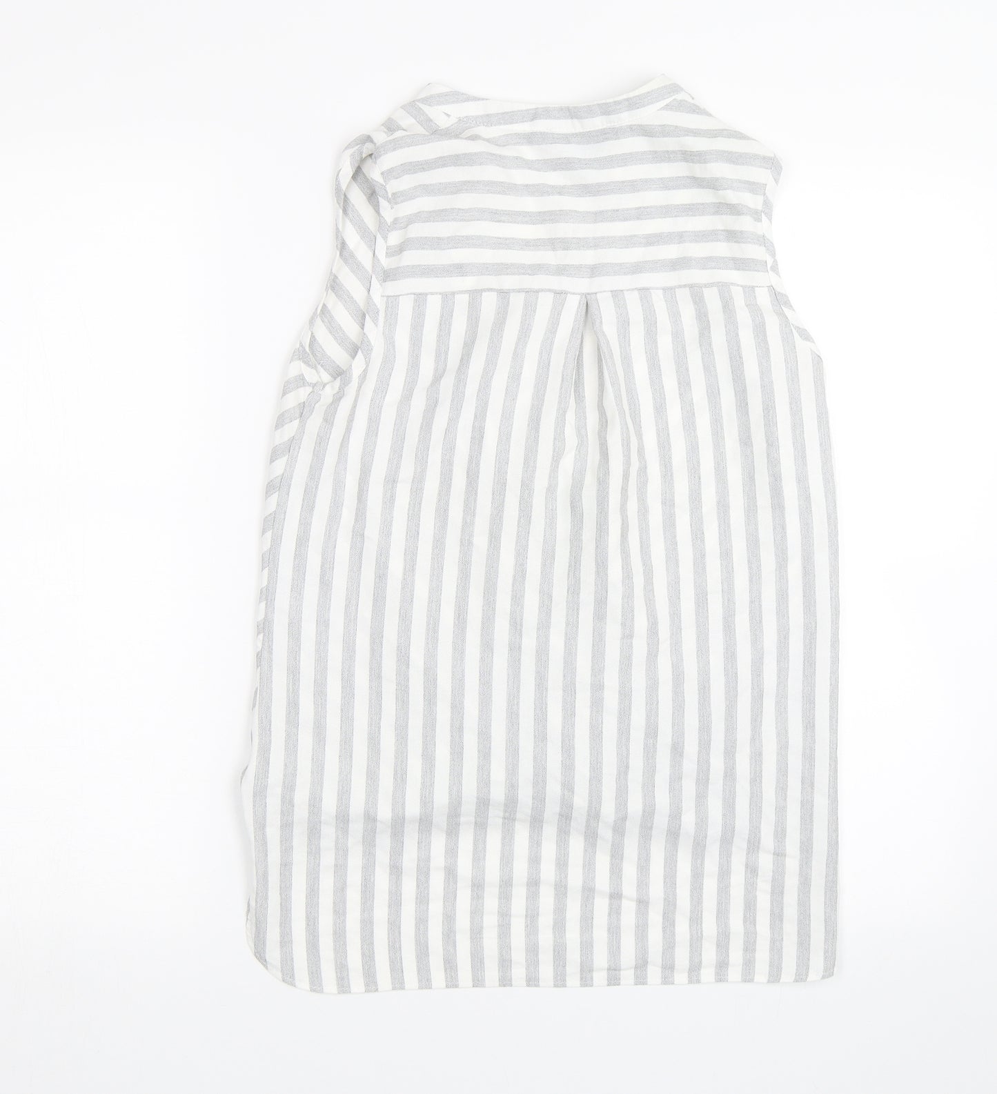 Atmosphere Womens Grey Striped  Basic Blouse Size 8