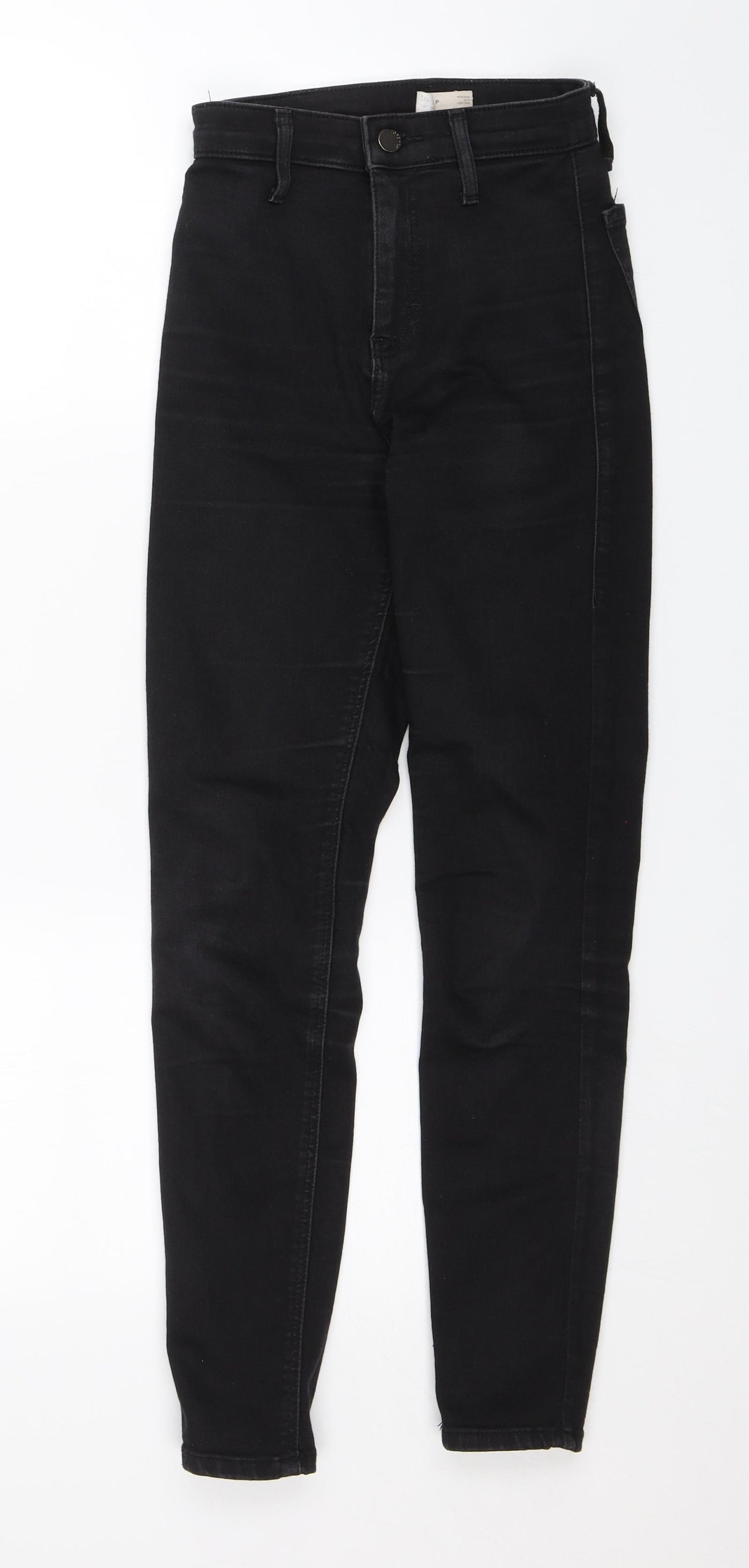 Topshop Womens Black   Skinny Jeans Size 24 in L25 in