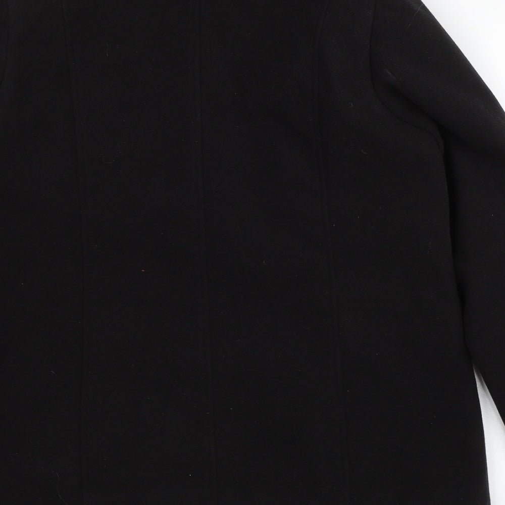 Wardrobe Womens Black   Pea Coat Jacket Size 16