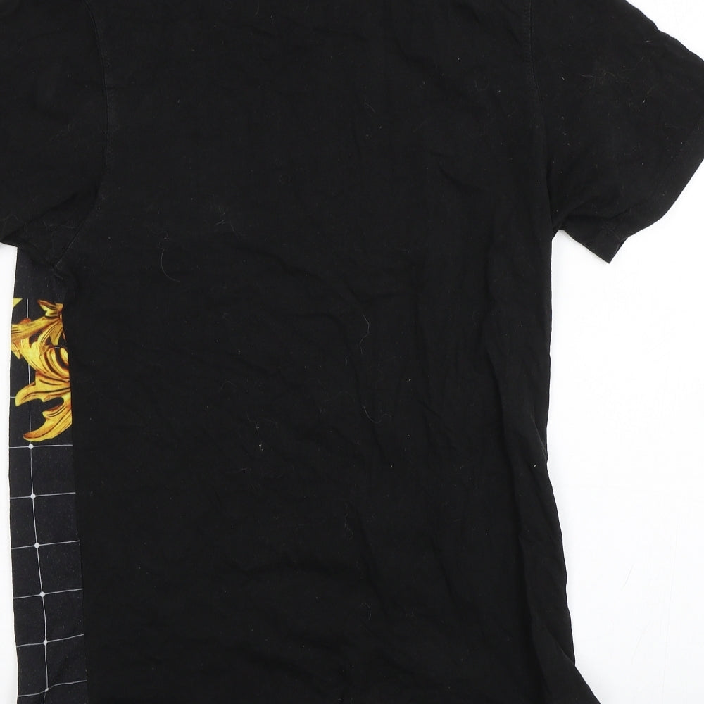 Hack Mens Black    T-Shirt Size S