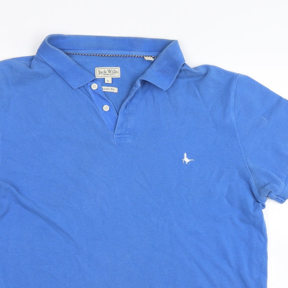 Jack Willis Mens Blue    Polo Size L