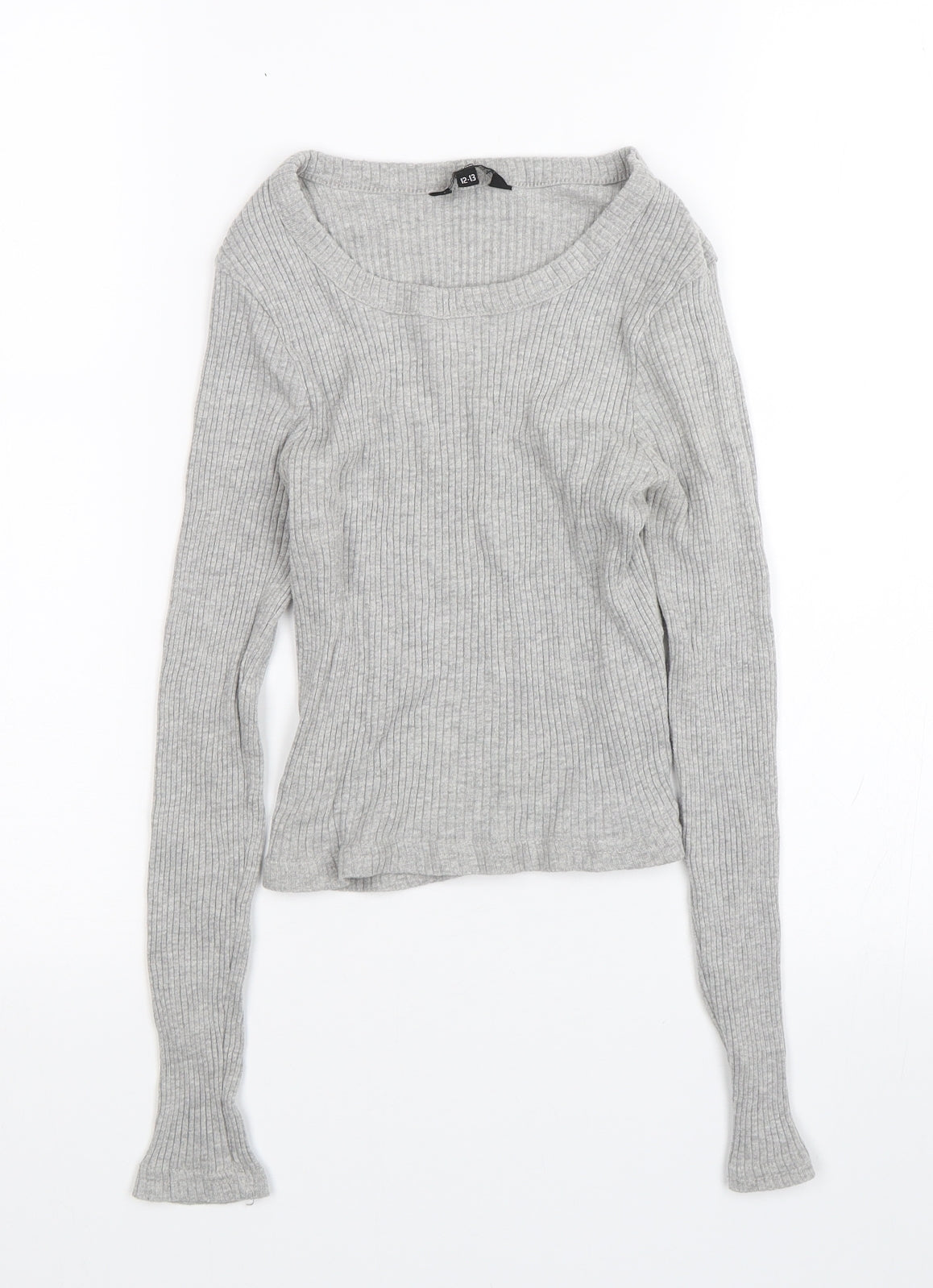 New Look Girls Grey   Basic T-Shirt Size 12-13 Years