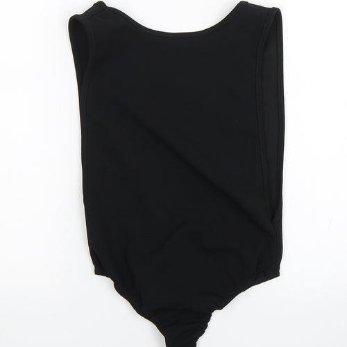 PRETTYLITTLETHING Womens Black   Bodysuit One-Piece Size 8