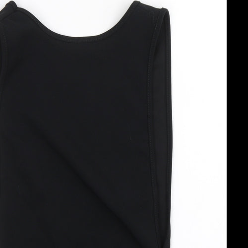 PRETTYLITTLETHING Womens Black   Bodysuit One-Piece Size 8