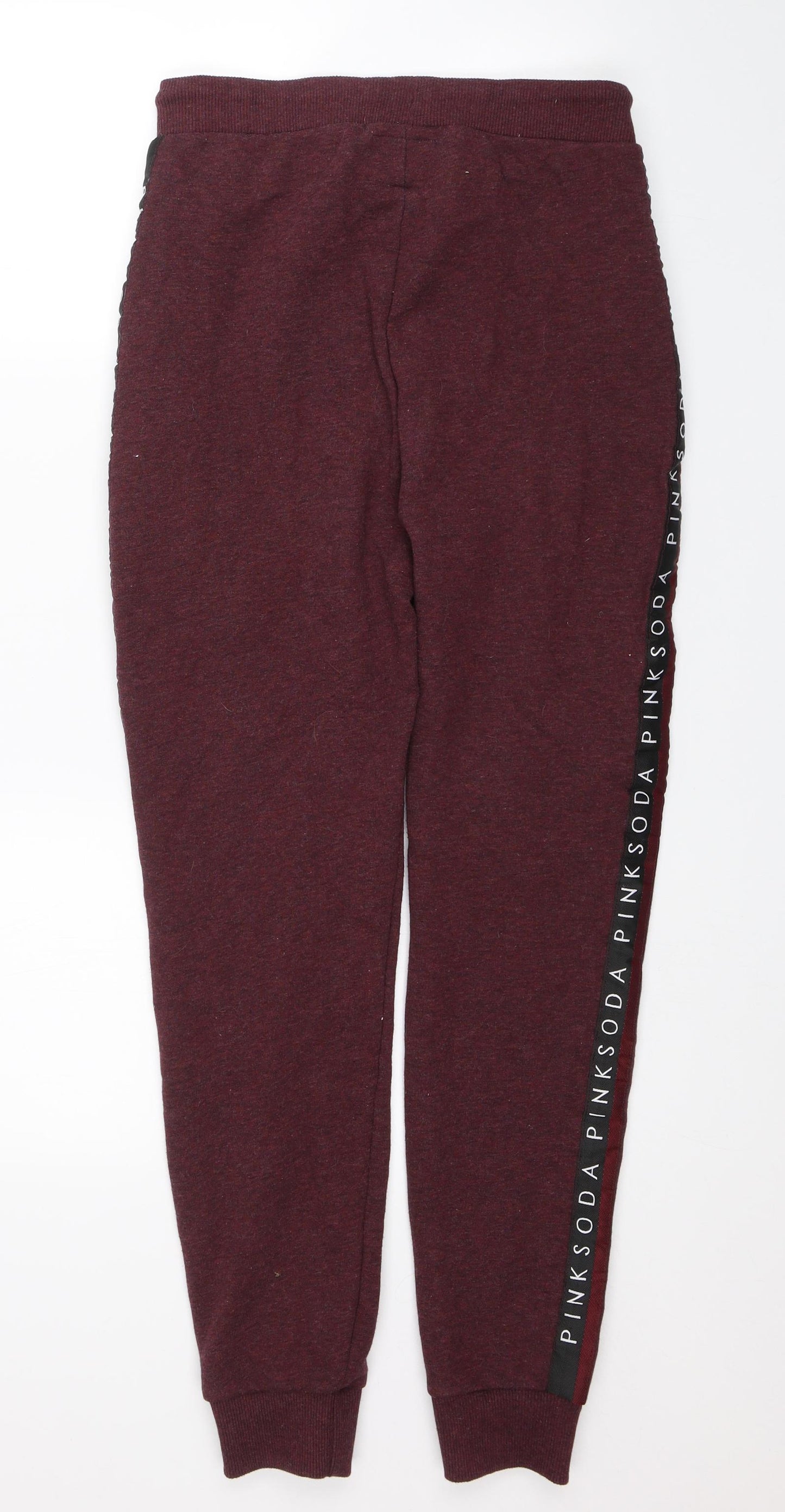 Pink Soda Womens Red   Sweatpants Trousers Size 8 L27 in