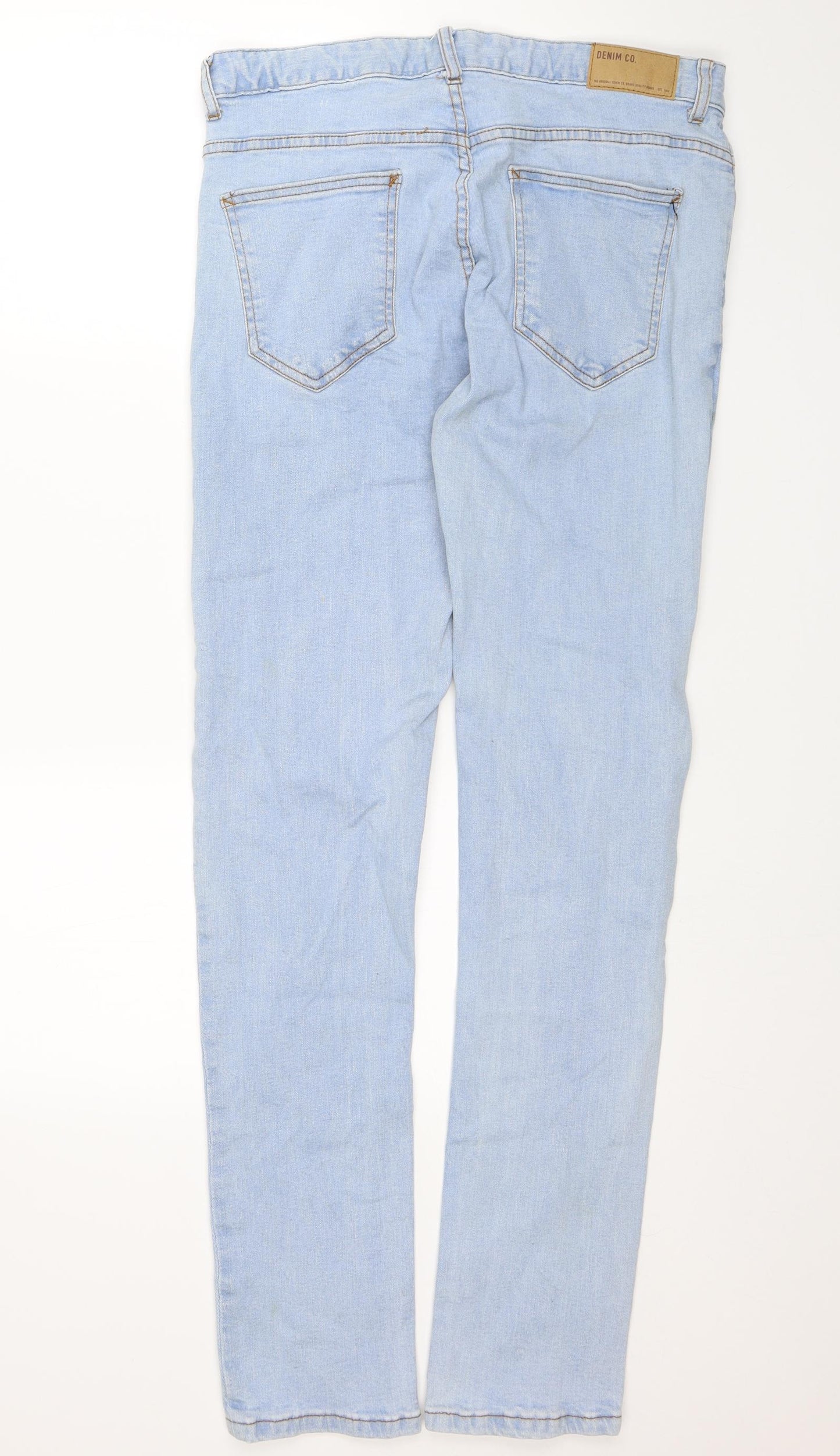Denim Co. Mens Blue   Skinny Jeans Size 32 in L31 in