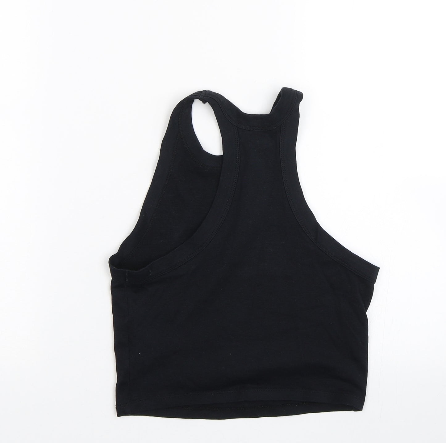 Topshop Womens Black   Cropped Tank Size 8