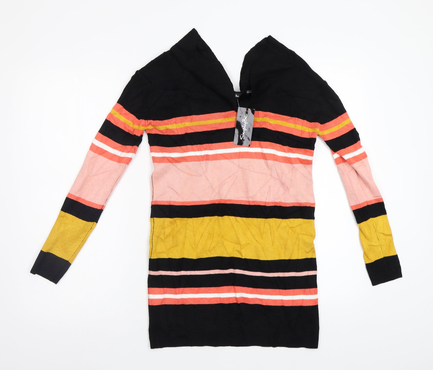 Simply Be Womens Multicoloured Striped  Pullover Jumper Size 16