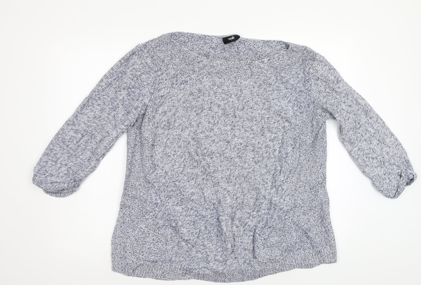 Wallis Womens Blue   Pullover Jumper Size L