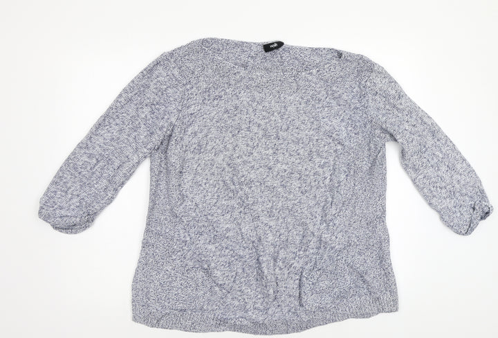 Wallis Womens Blue   Pullover Jumper Size L
