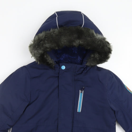F&F Boys Blue   Puffer Jacket Jacket Size 5-6 Years
