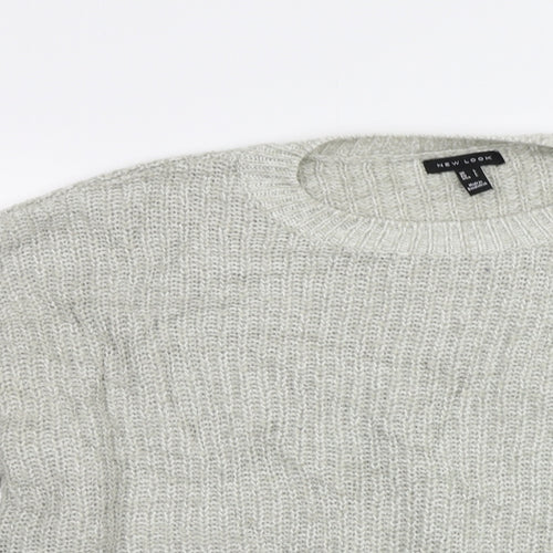 New Look Womens Grey   Pullover Jumper Size L