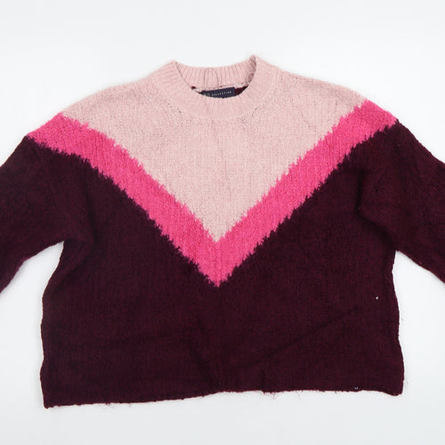 M&S Womens Purple   Pullover Jumper Size M