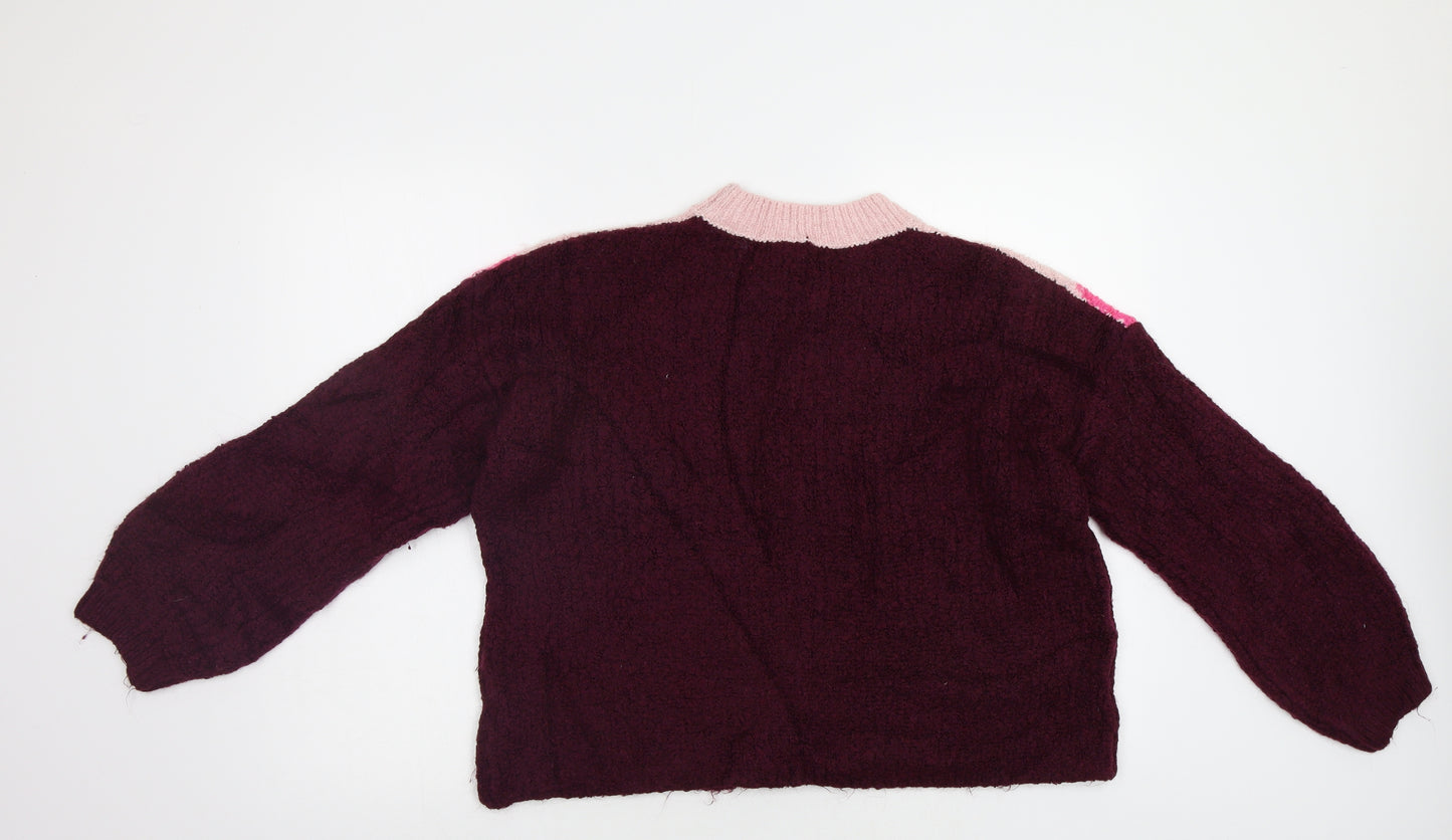 M&S Womens Purple   Pullover Jumper Size M