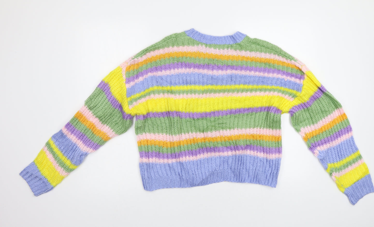 ASOS Womens Multicoloured Striped  Pullover Jumper Size 8