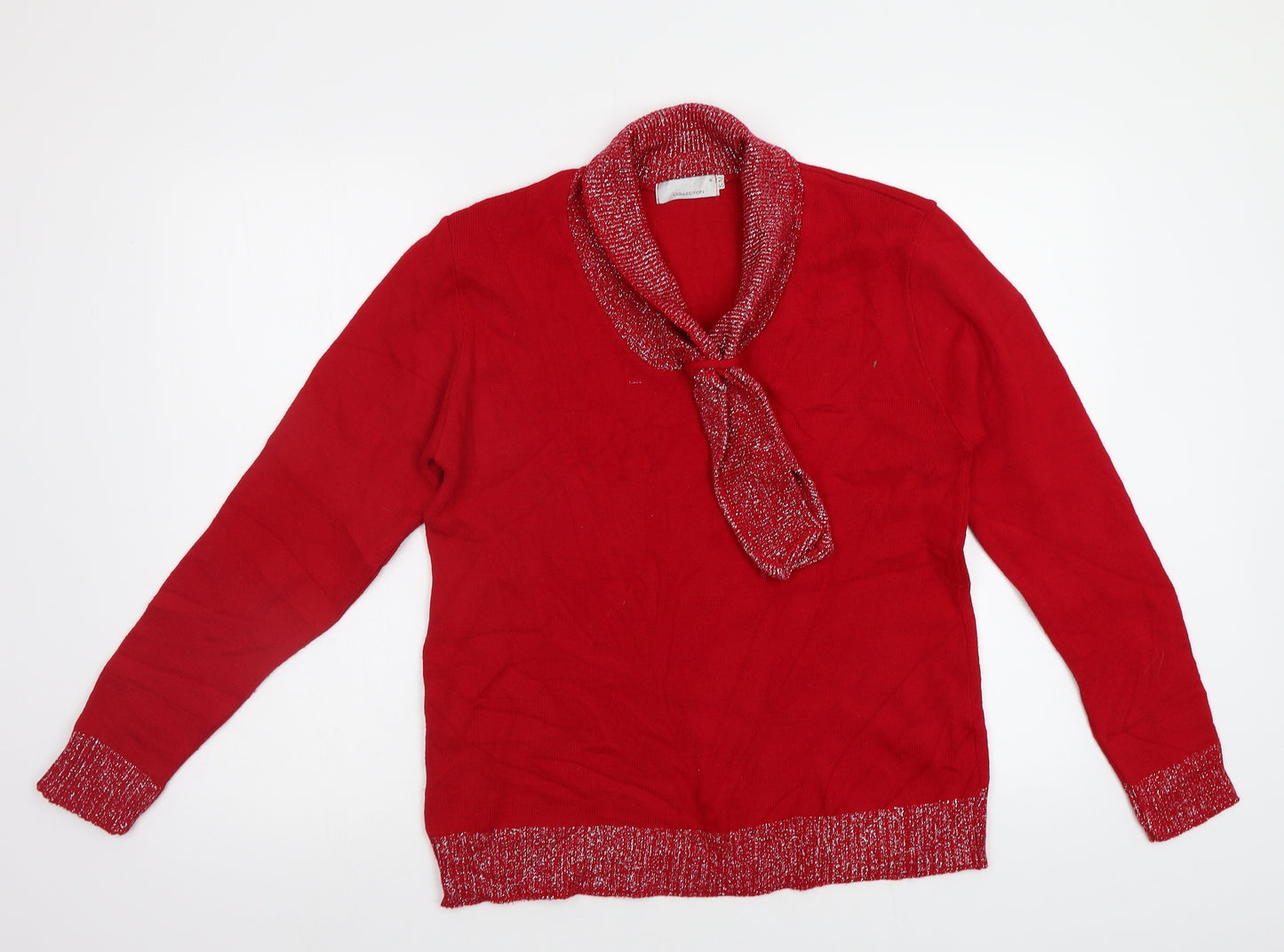 Select Womens Red   Pullover Jumper Size M
