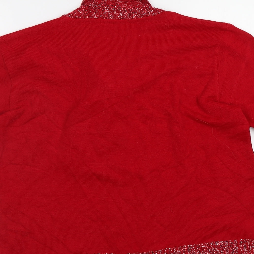Select Womens Red   Pullover Jumper Size M