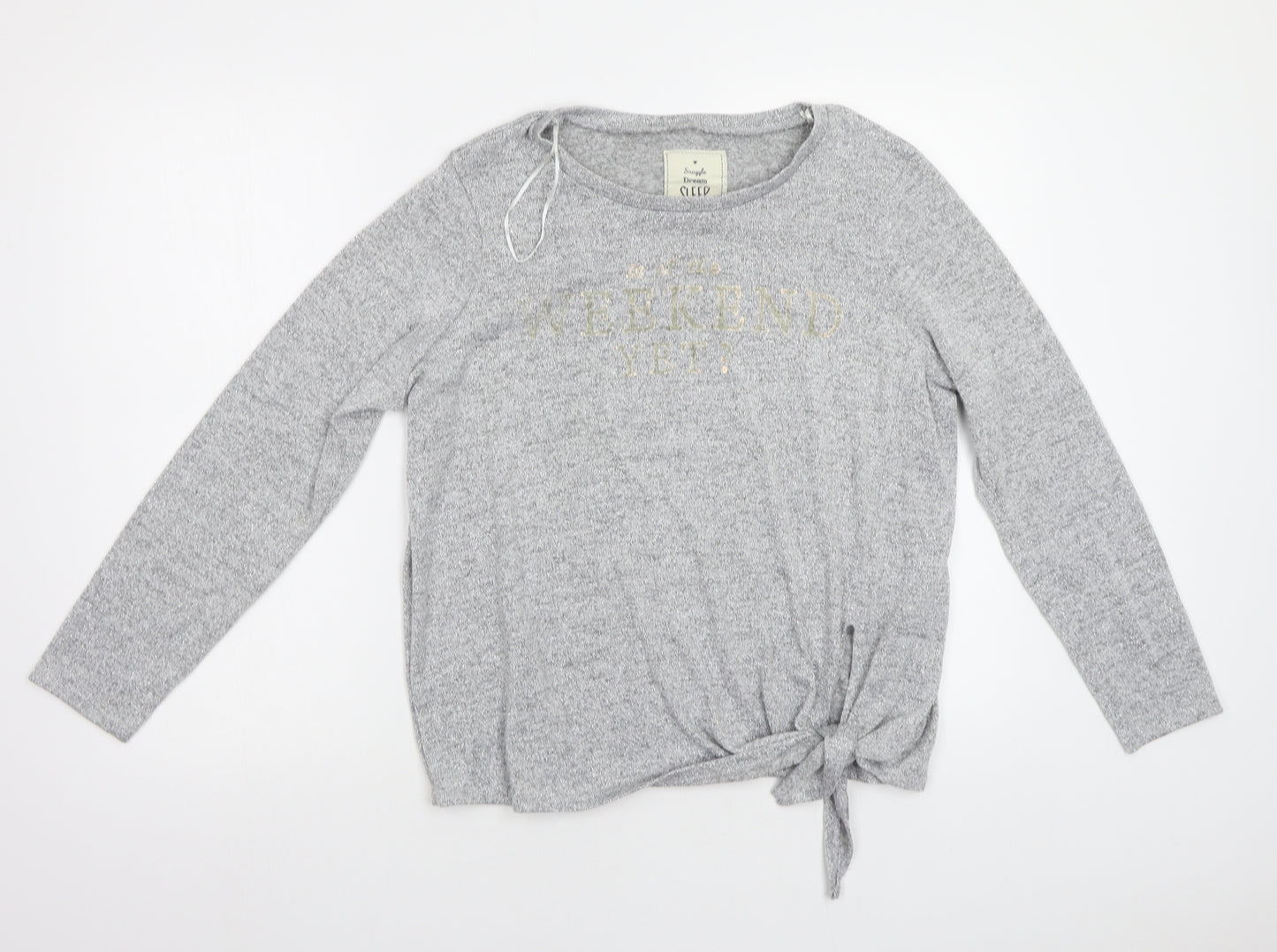 Matalan Womens Silver   Pullover Sweatshirt Size M