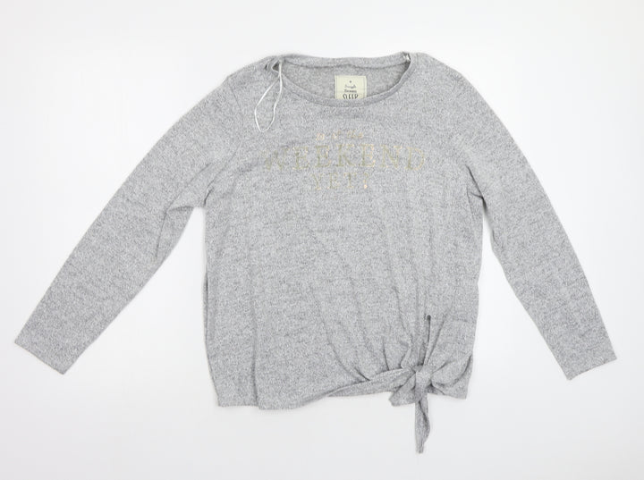 Matalan Womens Silver   Pullover Sweatshirt Size M