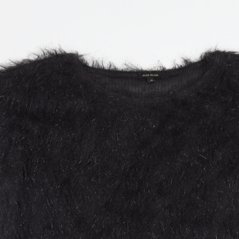 River Island Womens Black   Pullover Jumper Size 10