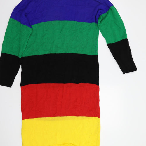 Daisy Street Womens Multicoloured Striped  Jumper Dress  Size 12