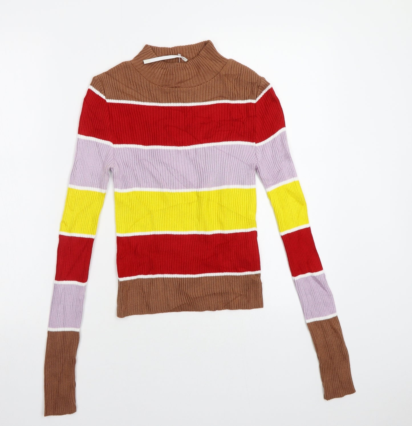 ASOS Womens Multicoloured Striped  Pullover Jumper Size 8