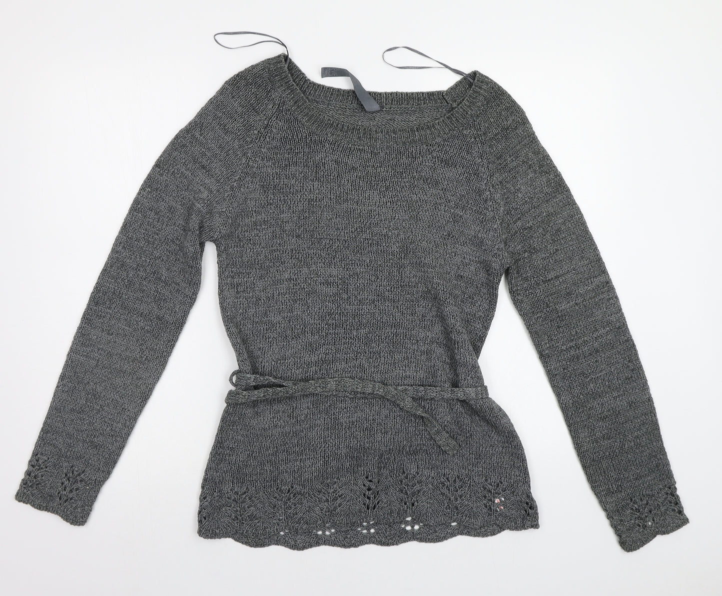 Evie Womens Grey   Pullover Jumper Size 16