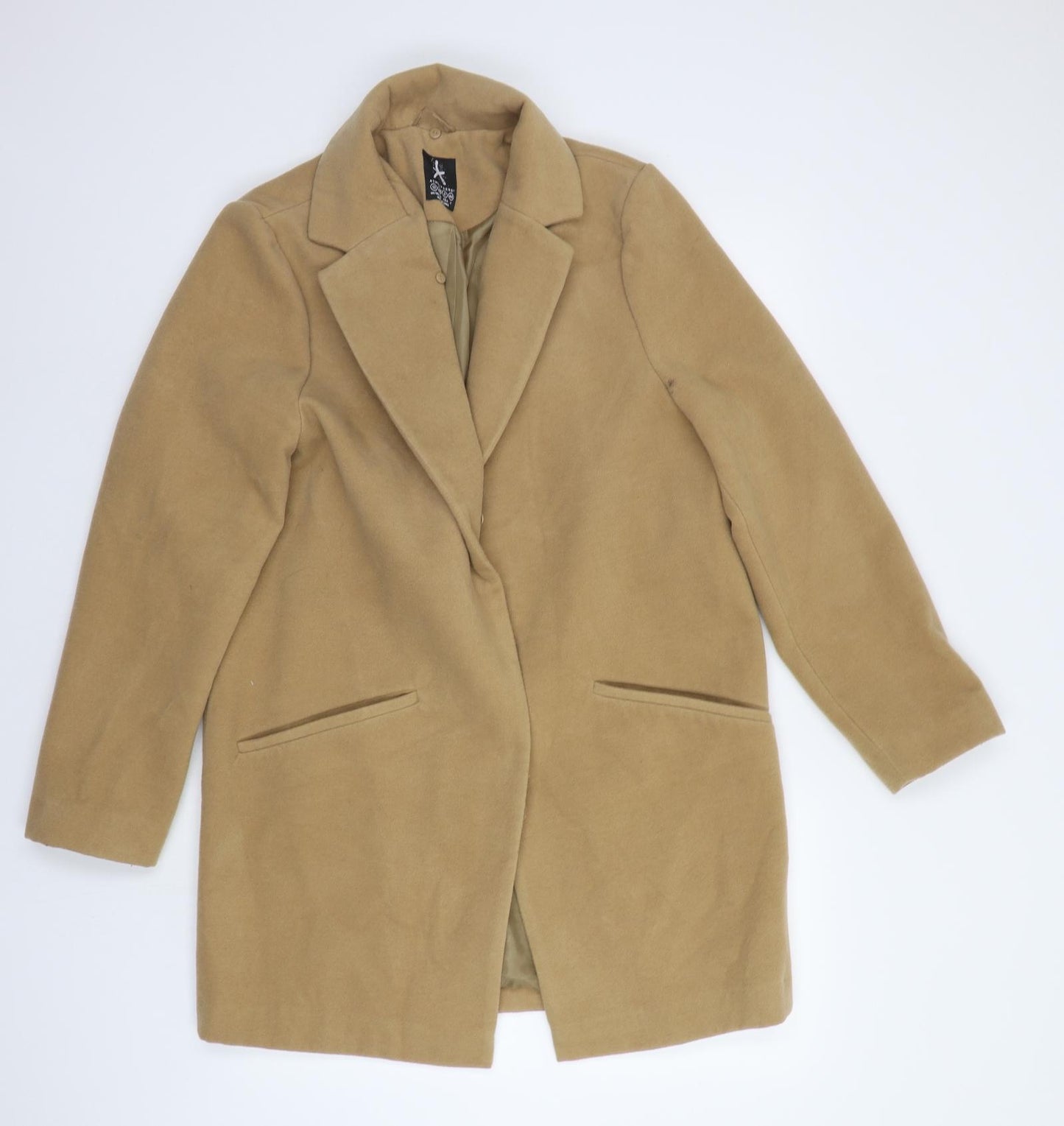 Primark Womens Beige   Pea Coat Coat Size 12