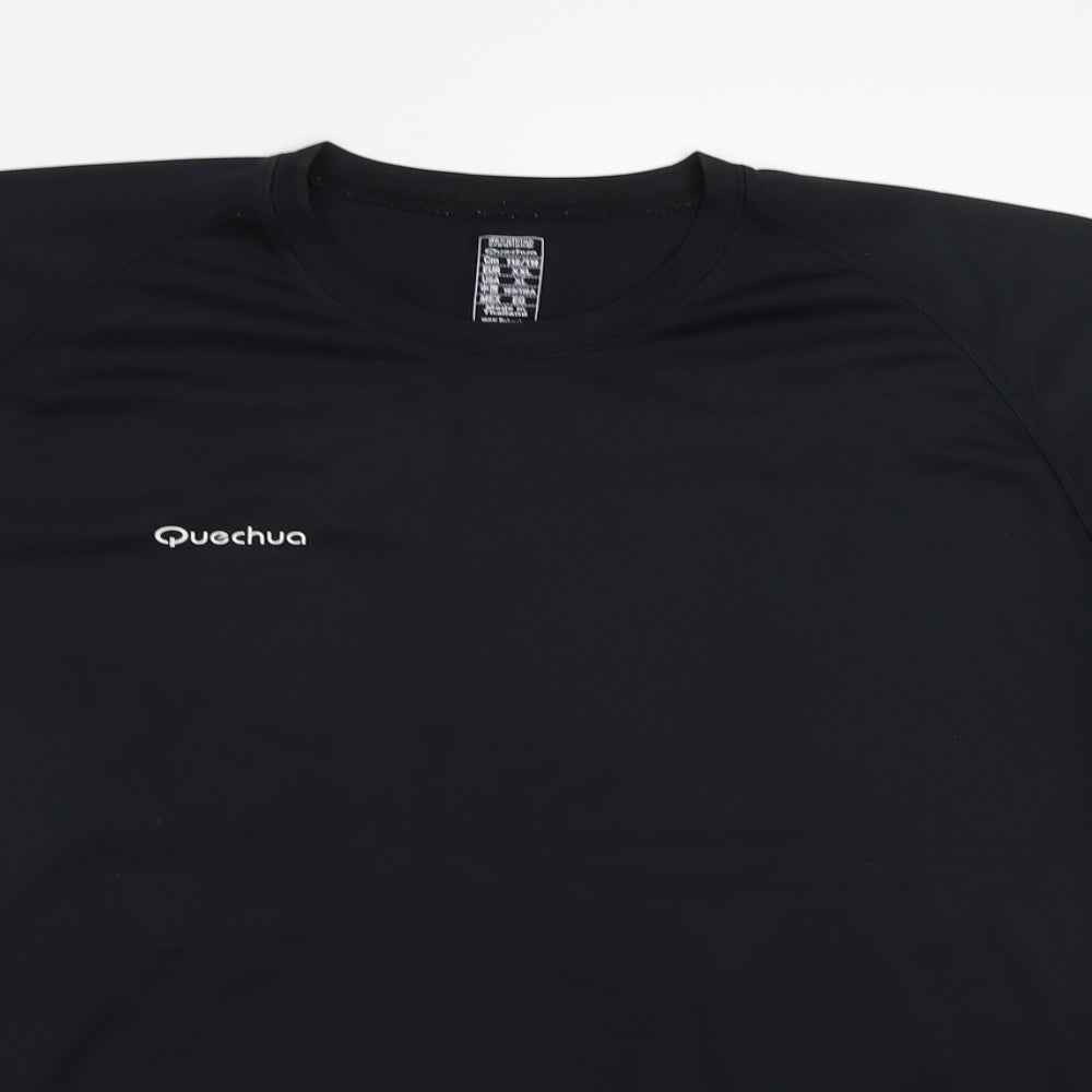 Quechua Mens Black    T-Shirt Size 2XL