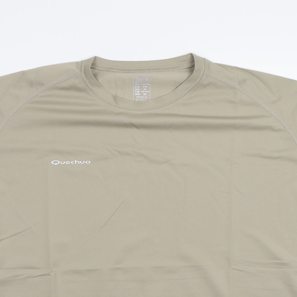 Quechua Mens Beige    T-Shirt Size 2XL
