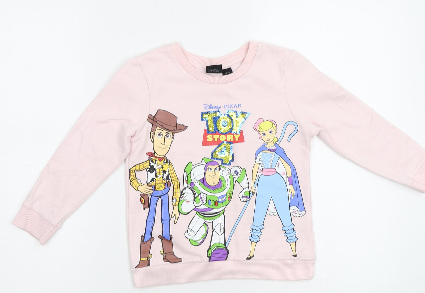 Disney Girls Pink   Pullover Sweatshirt Size 5 Years  - Toy Story