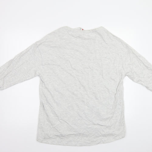 Primark Womens Grey   Top Pyjama Top Size M  - Xmas Top