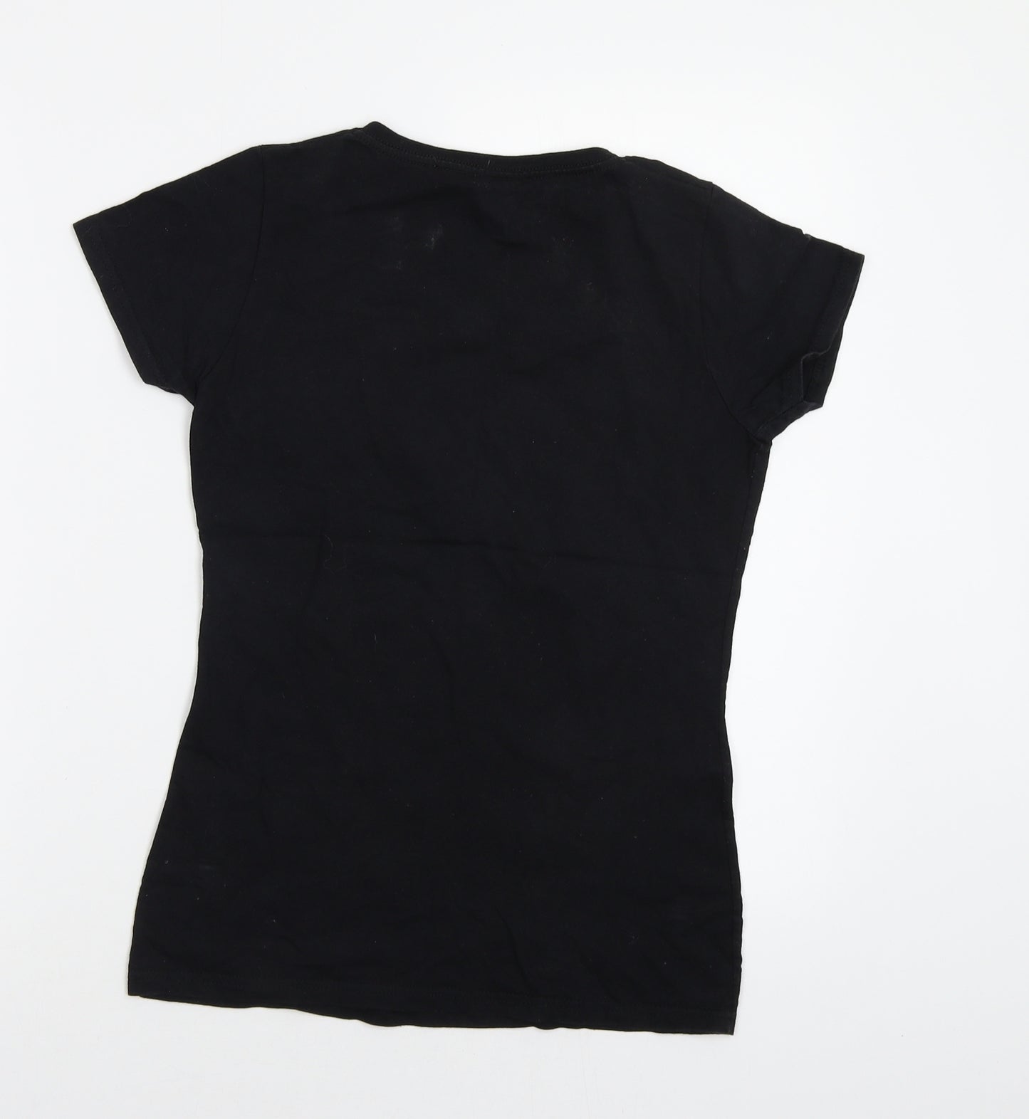 Nastrovje Womens Black   Basic T-Shirt Size XS