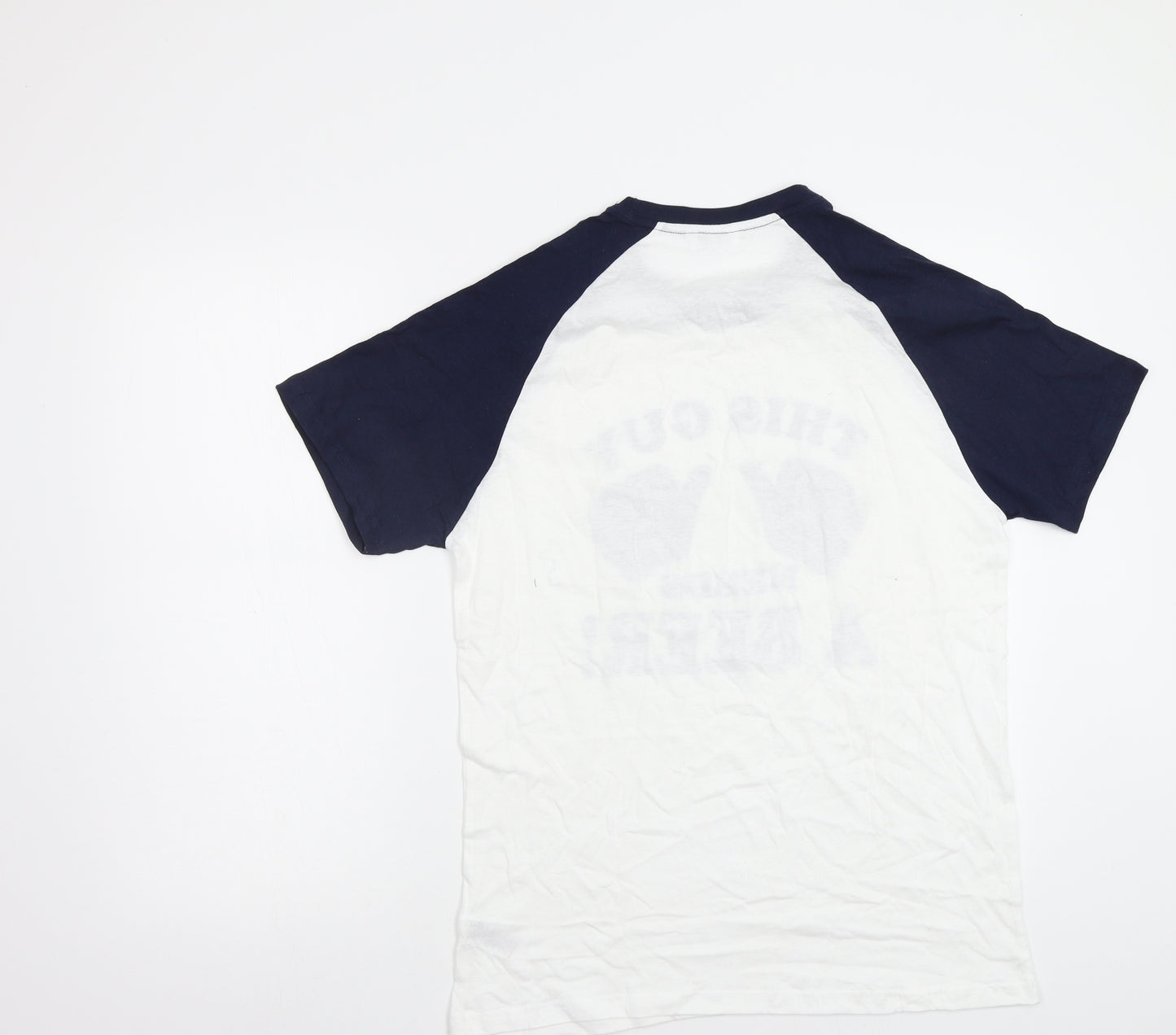 Pep&Co Mens White    T-Shirt Size L