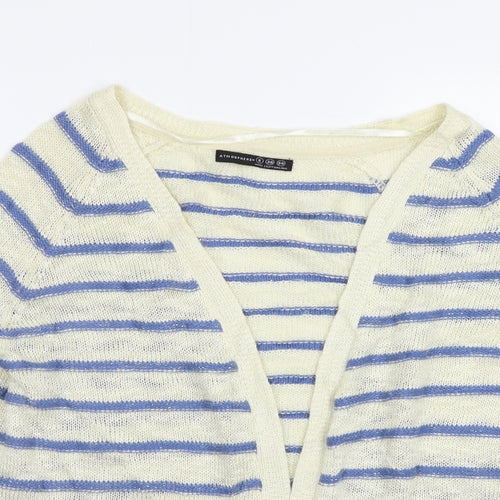 Primark Womens Blue Striped  Cardigan Jumper