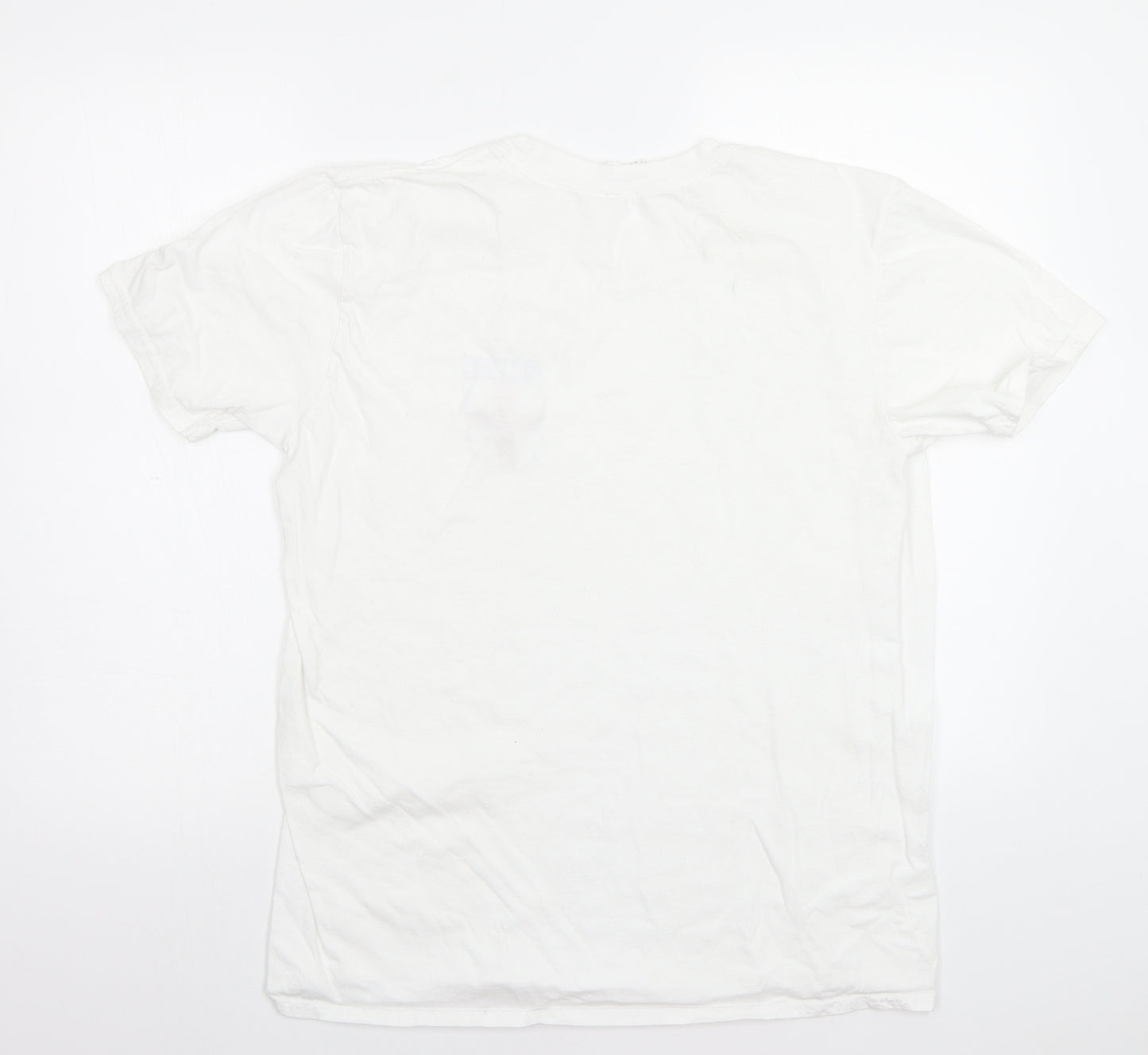 Gildan Mens White    T-Shirt Size L  - England