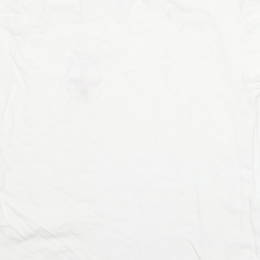 Gildan Mens White    T-Shirt Size L  - England