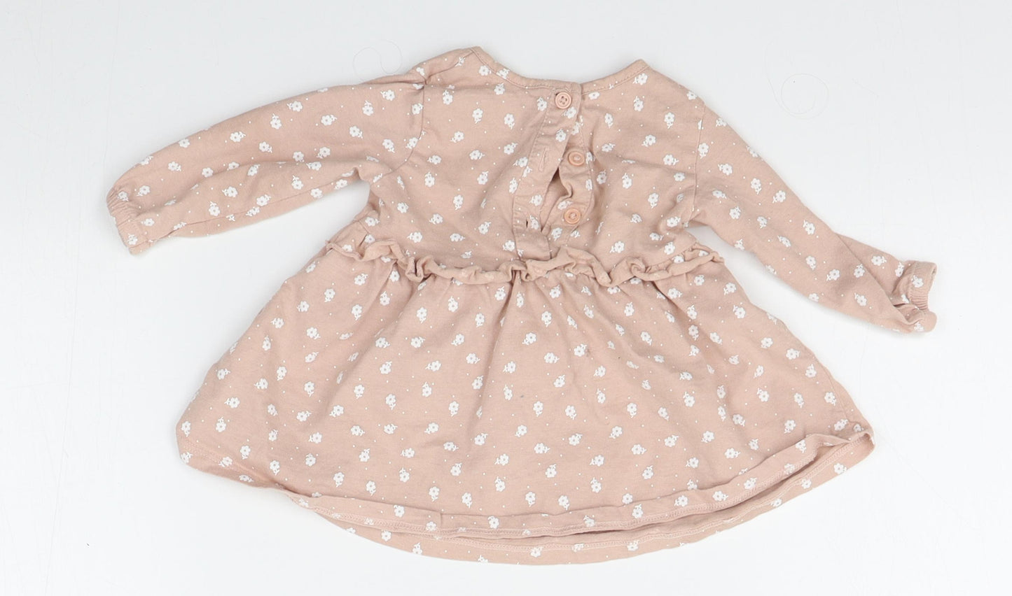Matalan Girls Pink Floral  Fit & Flare  Size 3-6 Months