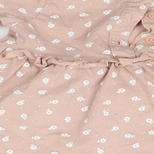 Matalan Girls Pink Floral  Fit & Flare  Size 3-6 Months