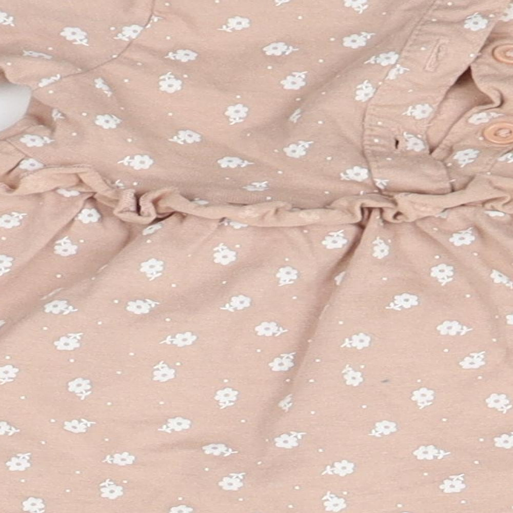Matalan Girls Pink Floral  Fit & Flare  Size 3-6 Months