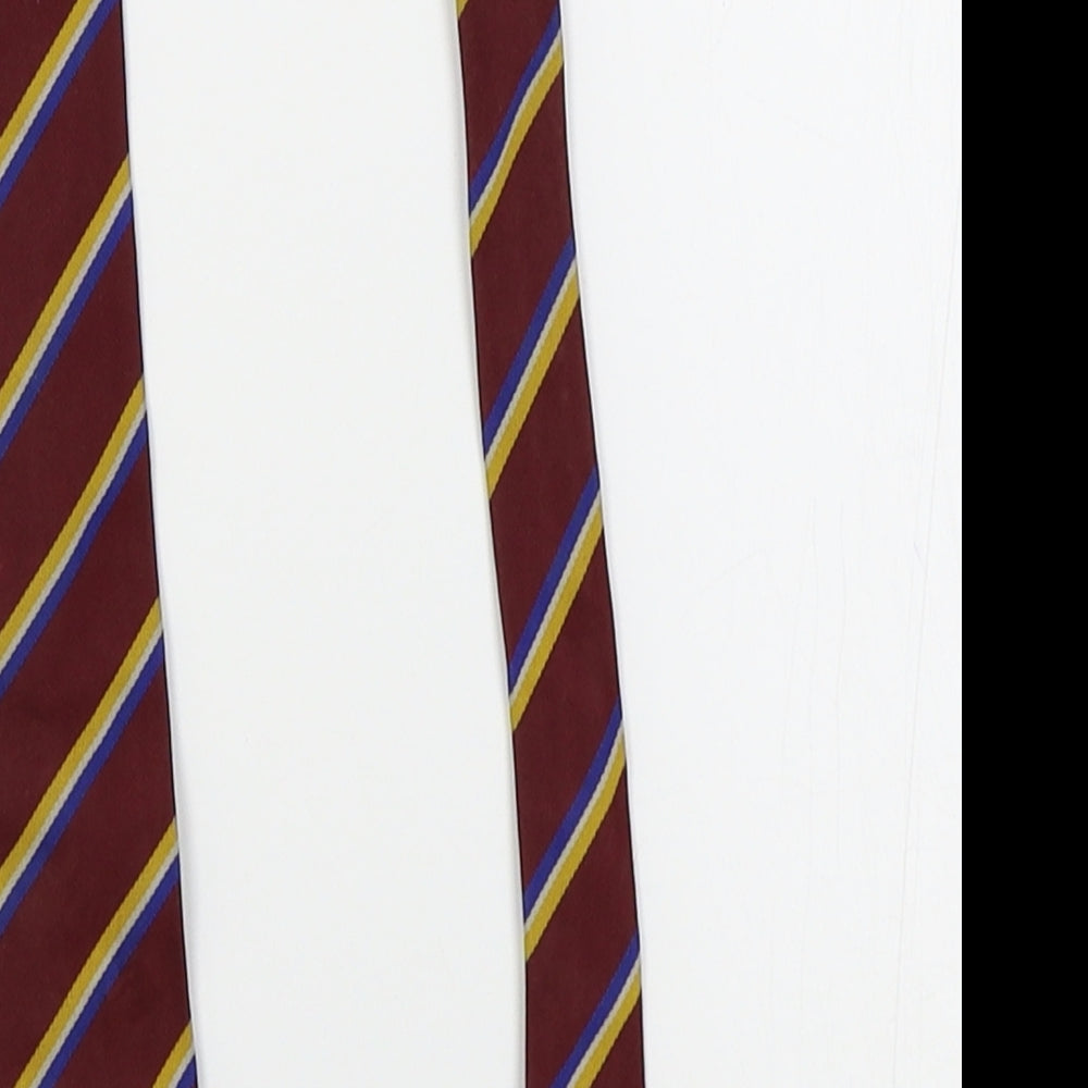 unicol Mens Red Striped  Slim Tie Tie One Size