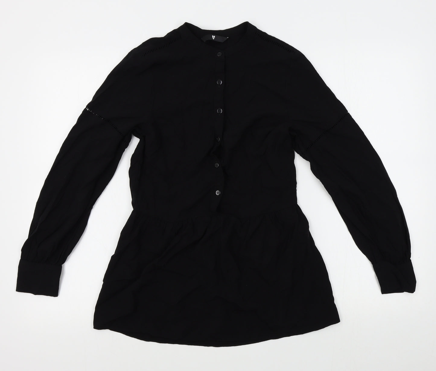Very Womens Black   Basic Button-Up Size 10