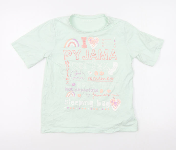 Nutmeg Girls Green   Basic T-Shirt Size 12-13 Years